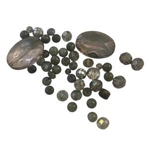 Lot Of Bead Craft Jewelry Making Gray Fashion Various Shape Style Size Media